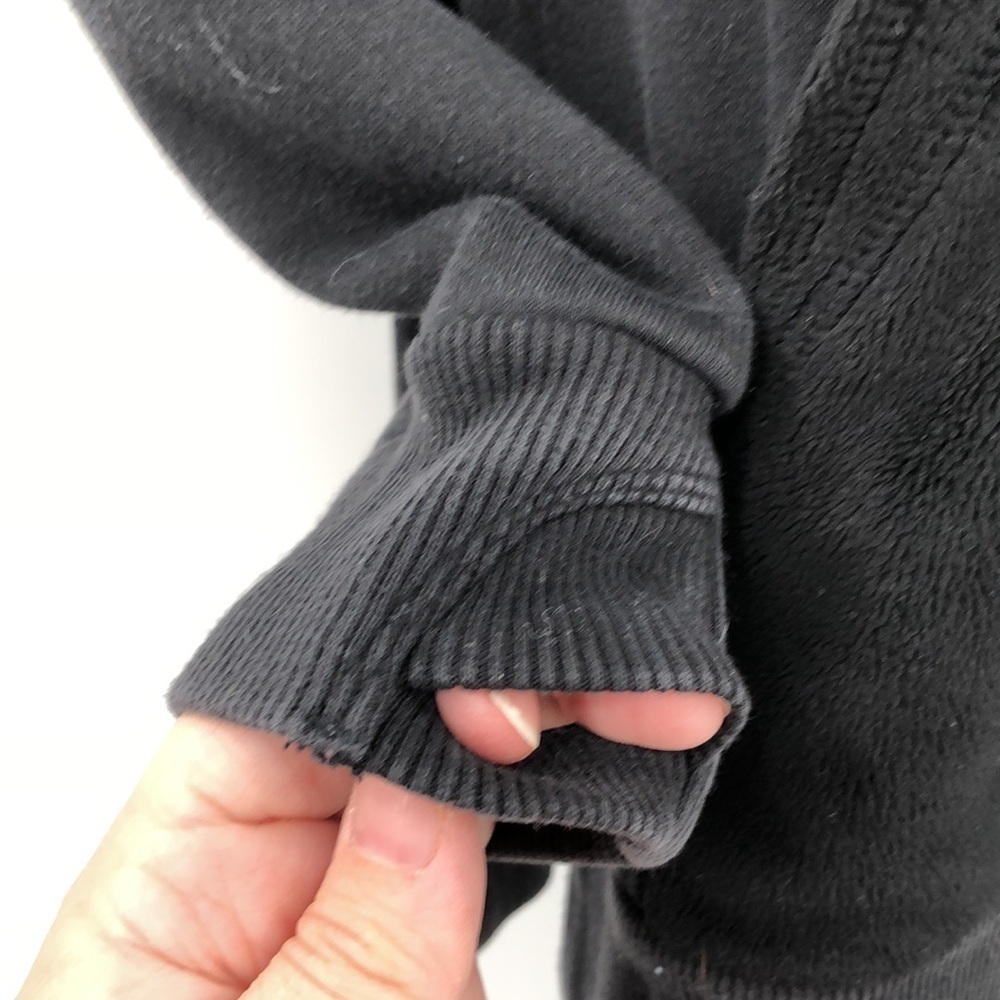 Athleta Girl Pullover Hooded Fleece Lined Sweatshirt Size L/12 Split BottomTunic - Picture 5 of 16
